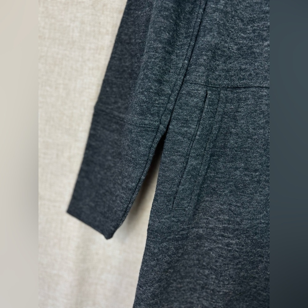 Prana merino blend sweatshirt dress charcoal grey size xs - Picture 6 of 15